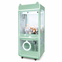 Armoire de rangement verrouillable pour machine à griffes, avec éclairage néon de bordure très attrayant, à monnayeur, pour centre commercial