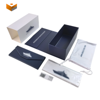 Coffret de lunettes en carton magnétique haut de gamme avec couvercle rabattable, personnalisable, pour lunettes de soleil et cadeaux