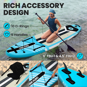 Planche de <span class=keywords><strong>paddle</strong></span> <span class=keywords><strong>gonflable</strong></span> pour sports nautiques, tourisme, pêche, 11''' X32''x6'' avec accessoires - Product Image 3