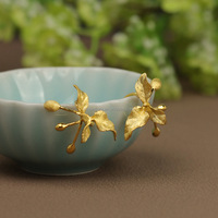 Rosaeflora "Blumen- und Vogelmotiv" Ohrklemme Ohrringe ohne Piercing Echtes 925er Sterlingsilber Feiner Schmuck Neutrale Accessoires