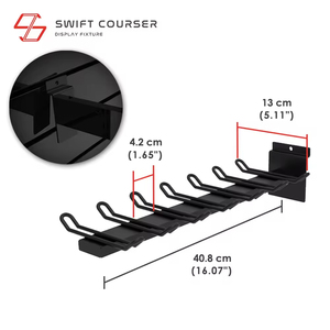 Sport Store Slatwall Metal Store Display Stand for 12 <b>Bats</b>- Powder Coated Vertical Design with Easy Assembly - Product Image 3