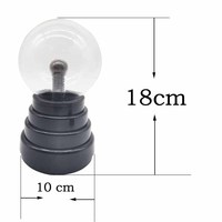 Lampe Boule Plasma Sphère Lumineuse Globe Nouveauté Jouet-USB ou Alimenté Par Batterie