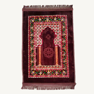 Sajda Teppiche Islamisches Puzzle-Muster Gebetsteppich - Extra Dick Umweltfreundlicher Polyester Rutschfeste Matte Latex-Rückseite 80x120cm Hergestellt in Arabien - Product Image 5