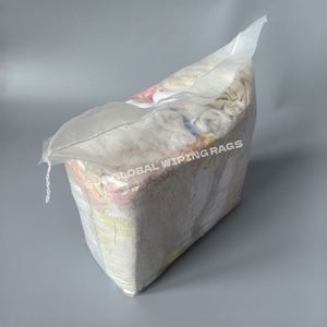 Trapos de Limpieza de Algodón de Colores Reciclados, Trapos de Algodón de Colores para Limpiar Aceite - Product Image 1