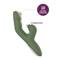 GINYA Neues Design Heizender Kaninchenvibrator Weiblicher Klopfvibrator Klitoris-Stimulationsmassagegerät Erwachsenen-Gesundheits-Sexspielzeug für Frauen