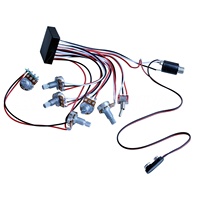 Préampli 4 bandes avec contrôle de tonalité, micro actif/passif commutable pour guitare électrique et basse