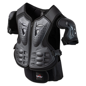 直販 PVC製 バイクレーシングスーツ モトクロス保護ギア ソフト軽量 ボディプロテクター アーマーベスト バックサポート - Product Image 1