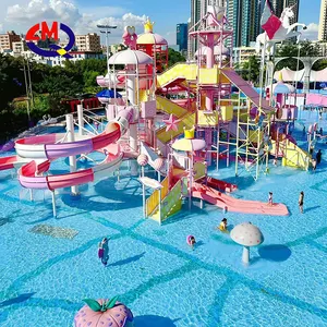 Fun Park Enorme Water Park Tobogán Fibra de vidrio Water Amusement Park Extreme Spiral Large Water Tube Slides