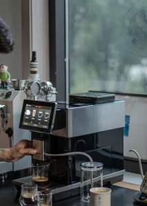 Machine à expresso de qualité hôtelière KS190 : Moulin intégré, capacité de 16 tasses, design portable en fer pour usage commercial - Product Image 3