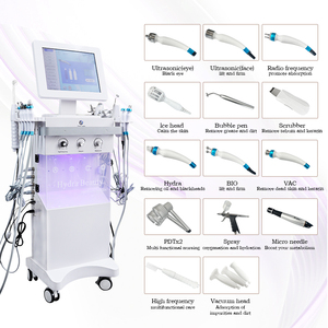 Nouvelle Arrivée 2026 : Appareil Hydra Microdermabrasion Haute Fréquence Jet Peel Oxygène avec 14 Poignées en Acier Inoxydable pour la Réduction des Pores - Product Image 4