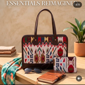 Bolso de Mano Ejecutivo de Lujo Personalizado, Estilo Vintage, con Estampado Jacquard de Jaipur, Cierre de Cremallera, Maletín de Viaje para Mujer - Product Image 6