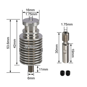Tube thermique en alliage de titane E3D V6, 1.75mm, champ proche, avec vis de réglage pour imprimante 3D - Product Image 4