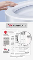 Watermark CE-armario de agua sin marco, trampa P, Commode, baño de cerámica estándar australiano de dos piezas