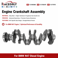 RACEORLY 11218593868 Vilebrequin en acier allié trempé pour BMW Série 5 X5 N47 D20 2.0 Diesel 520d