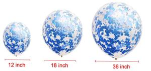 <span class=keywords><strong>Ballon</strong></span> Transparent en Latex,rembourrage métallique, confettis dorés et métalliques <span class=keywords><strong>avec</strong></span> confettis rouges, bleus et argentés - Product Image 4