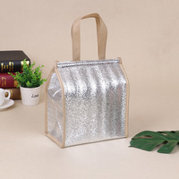 Sac à dos isotherme réutilisable en non-tissé pour l'emballage des pommes de terre, couleur et logo personnalisables, argenté, épaisseur 3-7 mm, en promotion