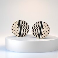 Boutons de manchette Kufiyya palestinien Bijoux faits main Acier inoxydable 316L Boutons de manchette Kufiyya arabe palestinien plaqué or 18 carats