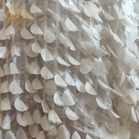 Couverture de Table de Champagne romantique pour Table à manger d'hôtel nappe de pétale de taffetas blanc de haute qualité pour décor de Table de gâteau de mariage