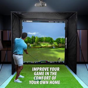 <strong>Golf</strong> Simulator Enclosure With Impact <strong>Netting</strong> And All Poles For Outdoor Training Sports Practice And <strong>Golf</strong> Training