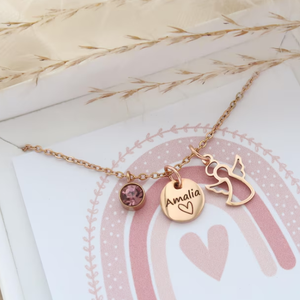 Collar <span class=keywords><strong>de</strong></span> Ángel Guardián DIY con Colgante <span class=keywords><strong>de</strong></span> Disco <span class=keywords><strong>de</strong></span> Acero Inoxidable y Estrella, Dijes <span class=keywords><strong>de</strong></span> Piedra <span class=keywords><strong>de</strong></span> Nacimiento, Collar <span class=keywords><strong>de</strong></span> <span class=keywords><strong>Bautizo</strong></span>, Joyería <span class=keywords><strong>de</strong></span> Incentivo - Product Image 5