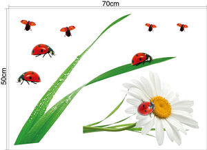 Eco-friendly Verde <span class=keywords><strong>Foglie</strong></span> Die Taglio di Figura Variopinta di Stampa Adesivo Autoadesivo Della Parete - Product Image 6