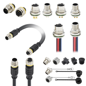 ซัพพลายเออร์ขั้วต่อ M12 5 ขา รหัส L ปลั๊กตัวผู้ ตัวเมีย ซ็อกเก็ต ฝาครอบกันน้ำ สายเชื่อม ขั้วต่อพลาสติกแบบวงกลม M12 - Product Image 2