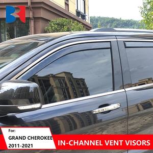 Déflecteurs de vent pour fenêtres de voiture, visières de protection contre la pluie, pour JEEP GRAND CHEROKEE 2011-2021, visières de porte intégrées - Product Image 3