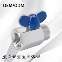 Vanne à boisseau sphérique miniature en acier inoxydable 304/316L, filetage NPT 1/4 3/8 pouce, haute pression pour le contrôle du débit d'eau