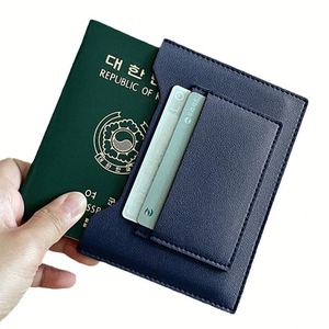 Cartera de Pasaporte de Cuero PU, Porta Boletos de Avión, Porta Tarjetas RFID, Artículos Esenciales de Viaje - Product Image 3
