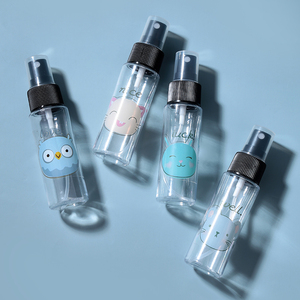 Flacon pulvérisateur vide Lameila 30-100 ml en PET avec logo personnalisé, buse noire et capuchon en plastique <span class=keywords><strong>blanc</strong></span> pour soins de la peau et voyage LM726-731 - Product Image 1