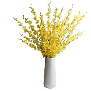 <b>Artificial</b> Orchids <b>Flowers</b> Silk Dancing Lady Orchid Long Stem <b>Flowers</b> in Bulk for Home Wedding Party Indoor Outdoor Decora - Product Image 3