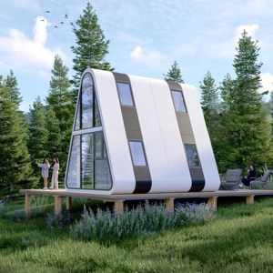 Luxury A-Frame Villa A vita bassa isolata termicamente casa modulare prefabbricata piccola casa A triangolo <span class=keywords><strong>per</strong></span> appartamento prefabbricato Cottage - Product Image 2