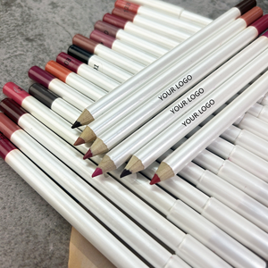 Crayon à lèvres imperméable à l'eau de marque privée 25 couleurs marron nude rouge <span class=keywords><strong>rose</strong></span> crayon à lèvres crayon à lèvres crémeux végétalien en gros - Product Image 2