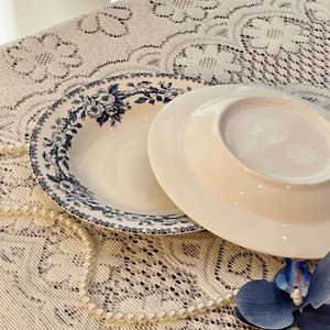 High-value Simple Household Salad Ceramic Straw Hat Soup Plate Pasta Deep Plate Tableware Western Plate - Product Image 4
