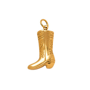 Fe y Fortuna | Colgantes Chapados en Oro PVD de 18K con Dijes Vintage de Cruz, Herradura y Mano de Fátima | Impermeables, Hipoalergénicos y Duraderos - Product Image 5