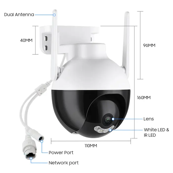 360 Grad Home Indoor Wireless Kamera 720P Nachtsicht WiFi IP Kamera Hot Sell Günstiger Preis
