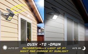 Lampe murale solaire à détection de présence humaine pour jardin, lumière de nuit LED, recharge solaire, lampe solaire étanche, lampadaire mural - Product Image 6