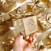 Petites dragées en chocolat de mariage personnalisées de luxe Boîtes de bonbons Cadeau sucré Boîtes en papier Emballage pour invités