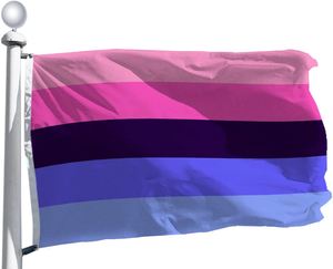 Venta al por mayor Omnisexual Pride Flag Impresión Sexual LGBT Gay Flag Banner Regalo Yard House 3x5 Ft Custom Rainbow Lesbian - Product Image 1