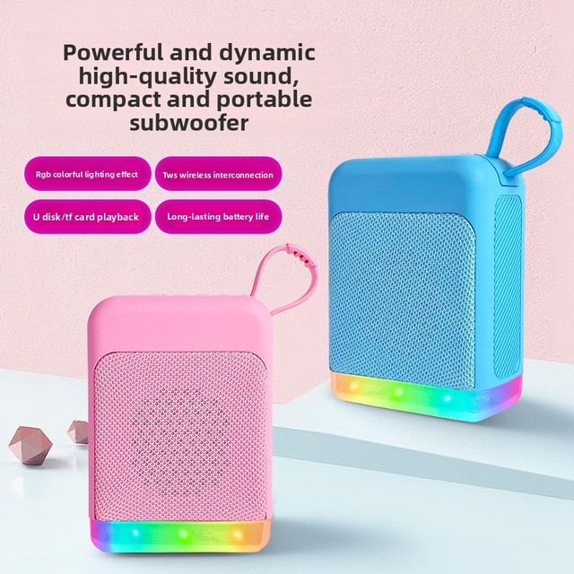 Colorful Wireless BT Speaker Radio Outdoor Waterproof Portable Small Audio Device