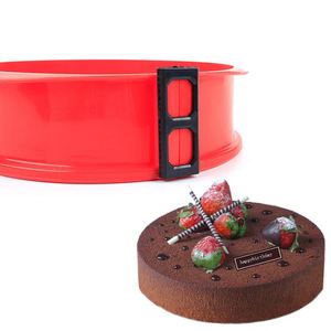 Meilleures ventes en ligne 2023 : Moule à gâteau en silicone amovible pratique, fond rond, pour mousse, ensembles de moules de cuisson - Product Image 3