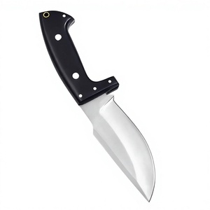 Couteau de survie/camping/extérieur en acier haute teneur en carbone, fait main et personnalisé, avec étui en cuir - Product Image 2