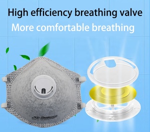3Q Sanqi 100Cvb <span class=keywords><strong>NIOSH</strong></span> N95 masker wajah debu n95 polusi kimia dengan filter karbon aktif katup - Product Image 4