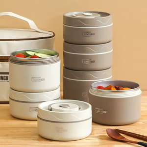 304 Stainless Steel Rectangle Insulated Heatable Leak Proof Cold Hot <b>Lunch</b> <b>Box</b> Portable Single Tier <b>Work</b> <b>Box</b> Lid Seal Newborn - Product Image 2