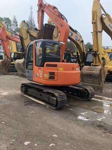 Excavatrice Hitachi <span class=keywords><strong>Zx</strong></span> 75 d'occasion, 7 tonnes, 95% neuve, d'origine japonaise, avec certifications EPA et CE, pour travaux agricoles et de terrassement - Product Image 2