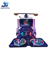Machine de jeu d'arcade simulateur de danse VR d'intérieur à monnayeur pour 2 joueurs pour centre commercial en plastique