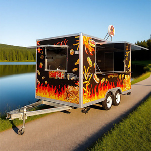 2025 Stainless Steel Hot Dog Pizza <b>Coffee</b> Ice Cream Vending Mobile Fast Food Trailer Truck <b>For</b> <b>Sale</b> - Product Image 2