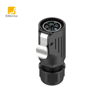 Connecteur circulaire étanche E-Weichat 3/5 broches 16A IP68, prise mâle/femelle avec coque métal-plastique pour câble