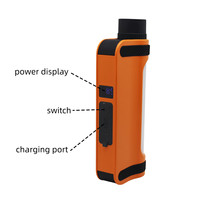 Batteriebetriebene Tragbare Arbeitsleuchte mit LED-Taschenlampe Oben, SMD-Seitenlaterne, Powerbank-Anzeige und Klapphaken