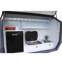 Camping-car de luxe remorquable avec climatisation et éclairage LED pour les voyages en famille